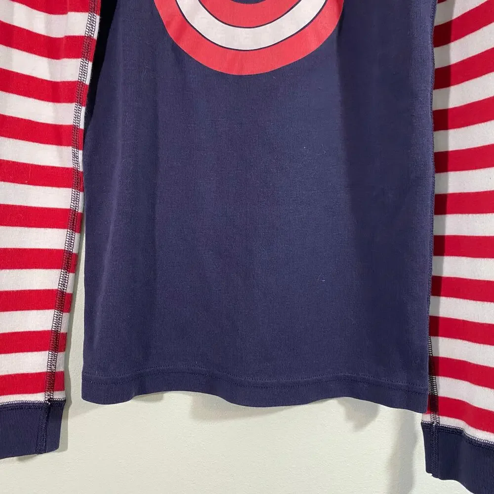 Hanna Andersson Captain America Shield Pajamas Top Size 12